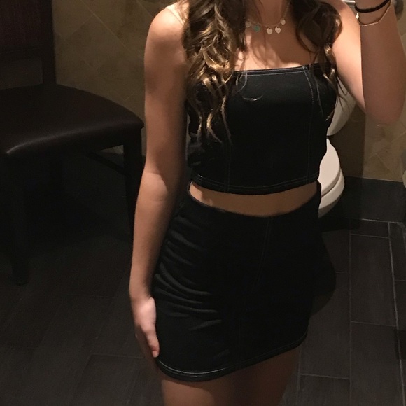 2peice black skirt outfit - Picture 2 of 2